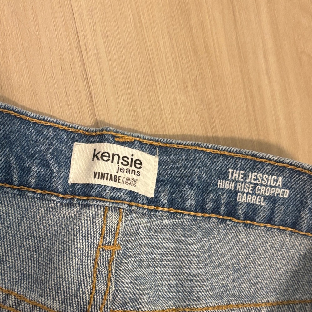 Kensie cropped barrel jeans Sz 8/29 NWT - Picture 4 of 10